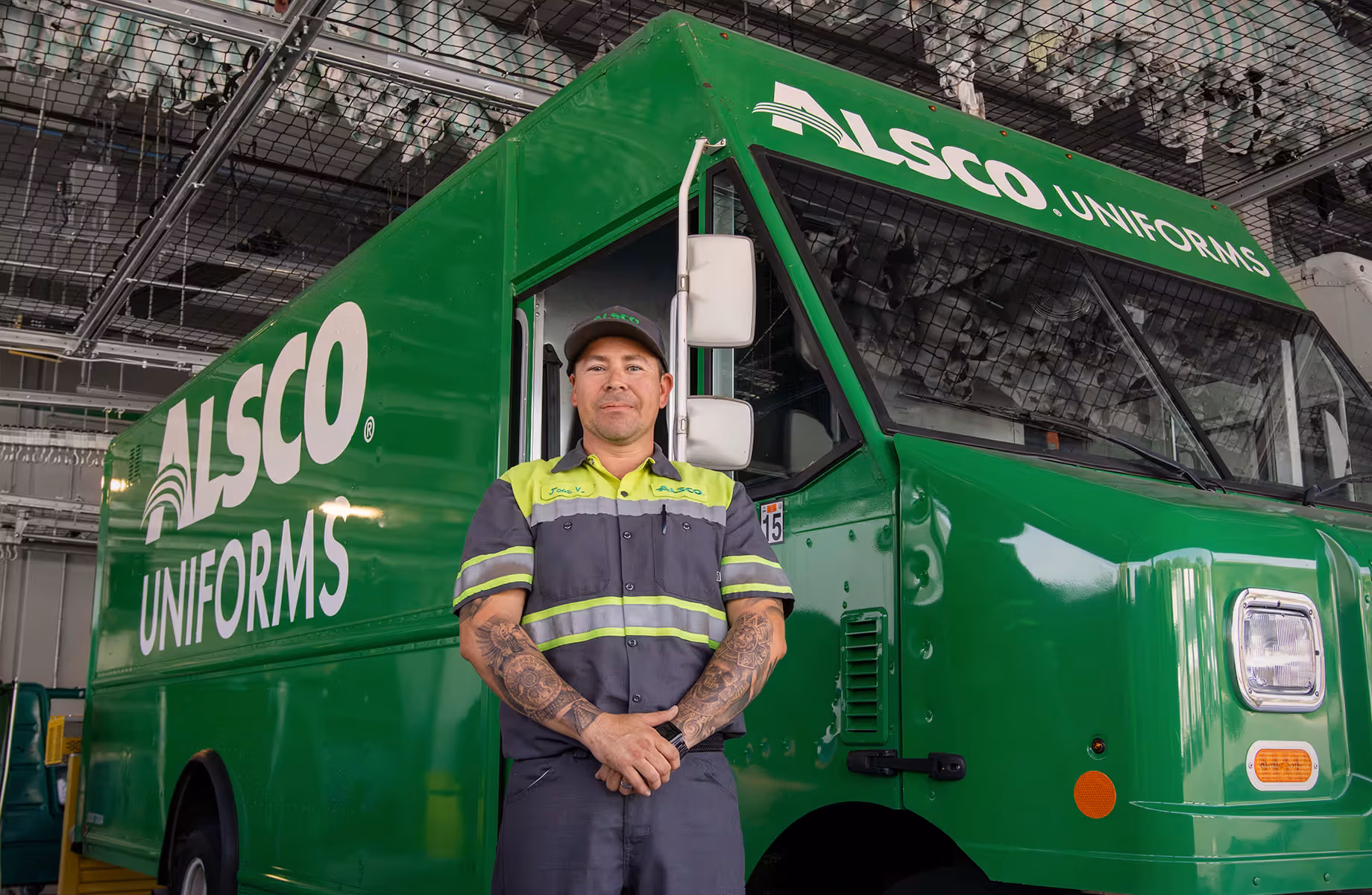 Alsco Delivery Driver and Truck