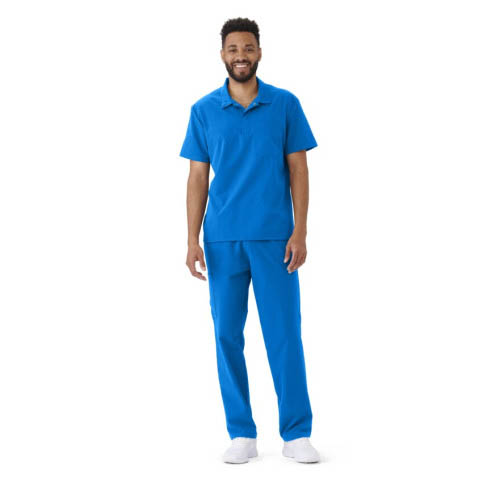 EVERWEAR ™ Men's 1-Pocket Polo Scrub Top with Snap
