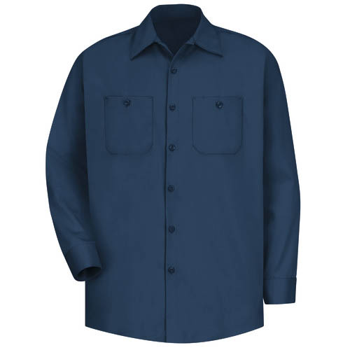Long Sleeve Wrinkle-Resistant Cotton Work Shirt