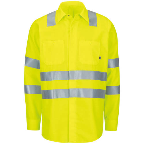 Long Sleeve Hi-Visibility Ripstop Work Shirt with MIMIX® + OilBlok, Type R Class 3