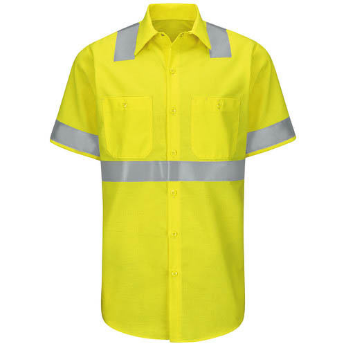 Hi-Visibility Short Sleeve Ripstop Work Shirt - Type R, Class 2